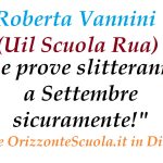 Roberta Vannini (Cisl Scuola) “Prove a Settembre”. TFA SOSTEGNO Concorsi scuola ormai prossimi