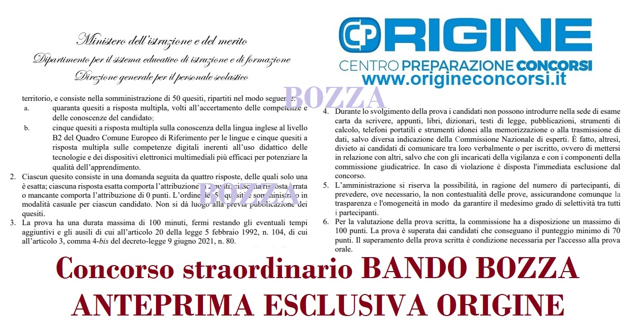 Bando Concorso Straordinario TER 2023. Date pubblicazione, materie e cosa  studiare