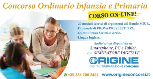 Concorso INFANZIA E PRIMARIA 